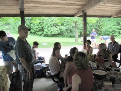 Back Right: Sandy Konstantas-Shenk and Mike Shenk